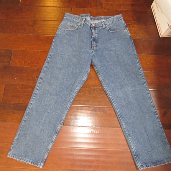 Wrangler Jeans Men Size 38 X 30 Blue Authentic Western  Denim Comfort 9760/DR Go - Picture 1 of 13